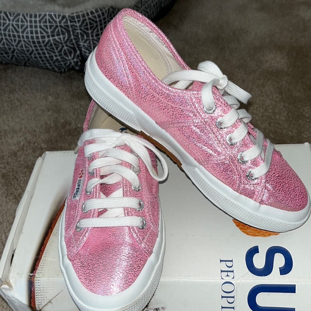 Superga 2750 Pink metallic sneakers